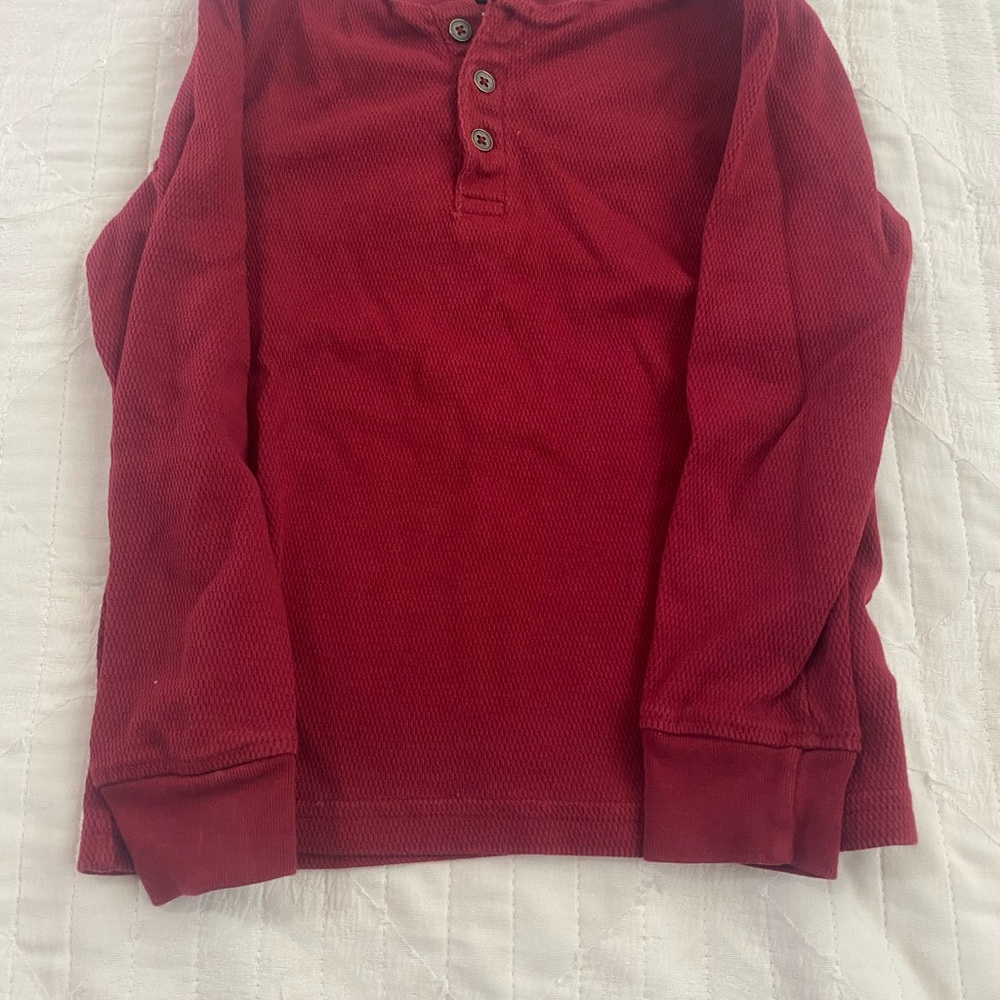 Tommy Bahama Burgundy Long Sleeve Henley